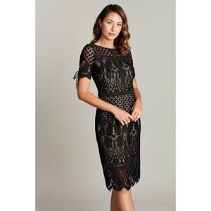 Tadashi Shoji Black Lace Mini Dress